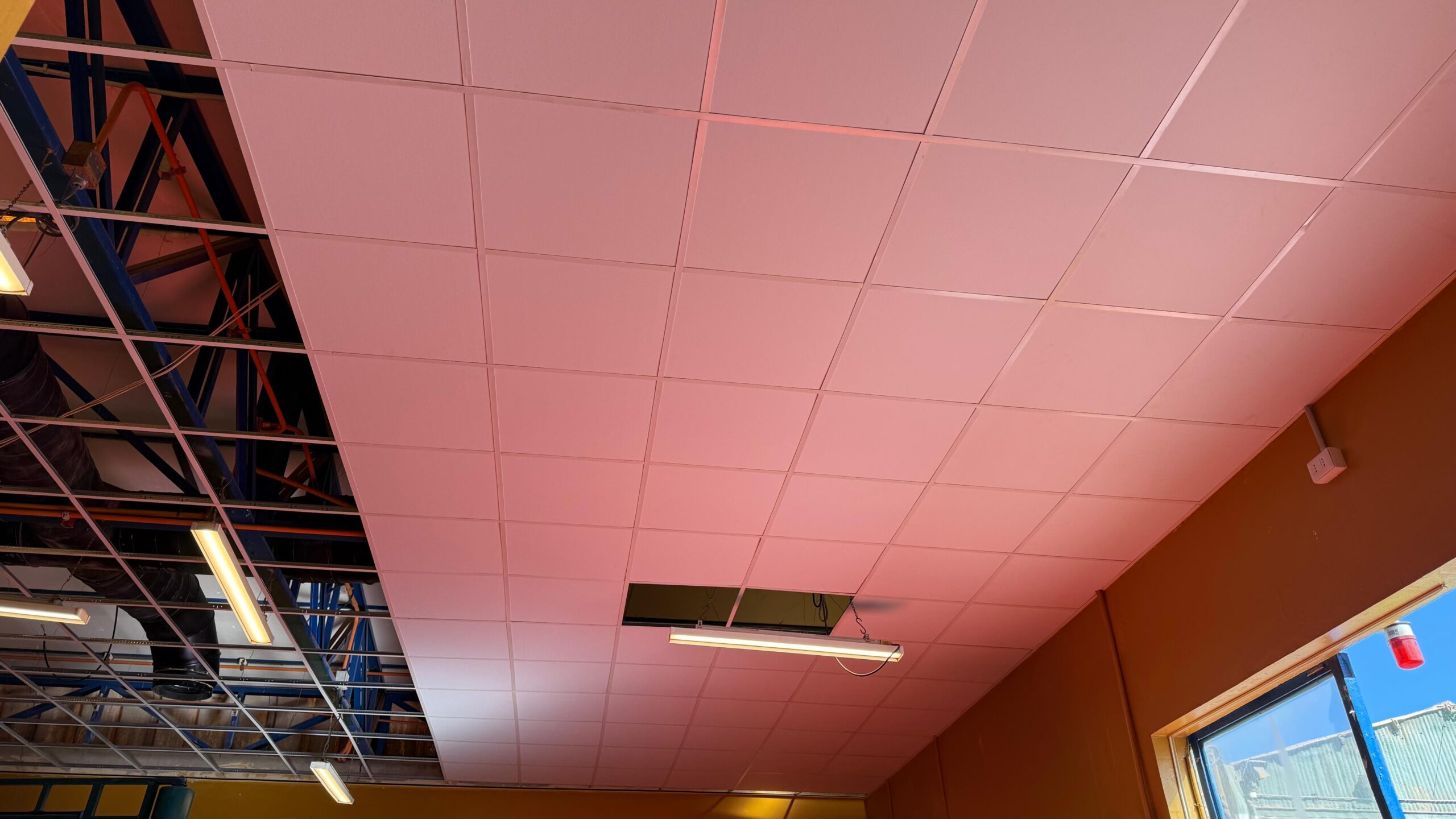 Cielo modular americano terminado con iluminación LED